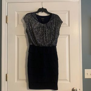 Navy and Silver dress